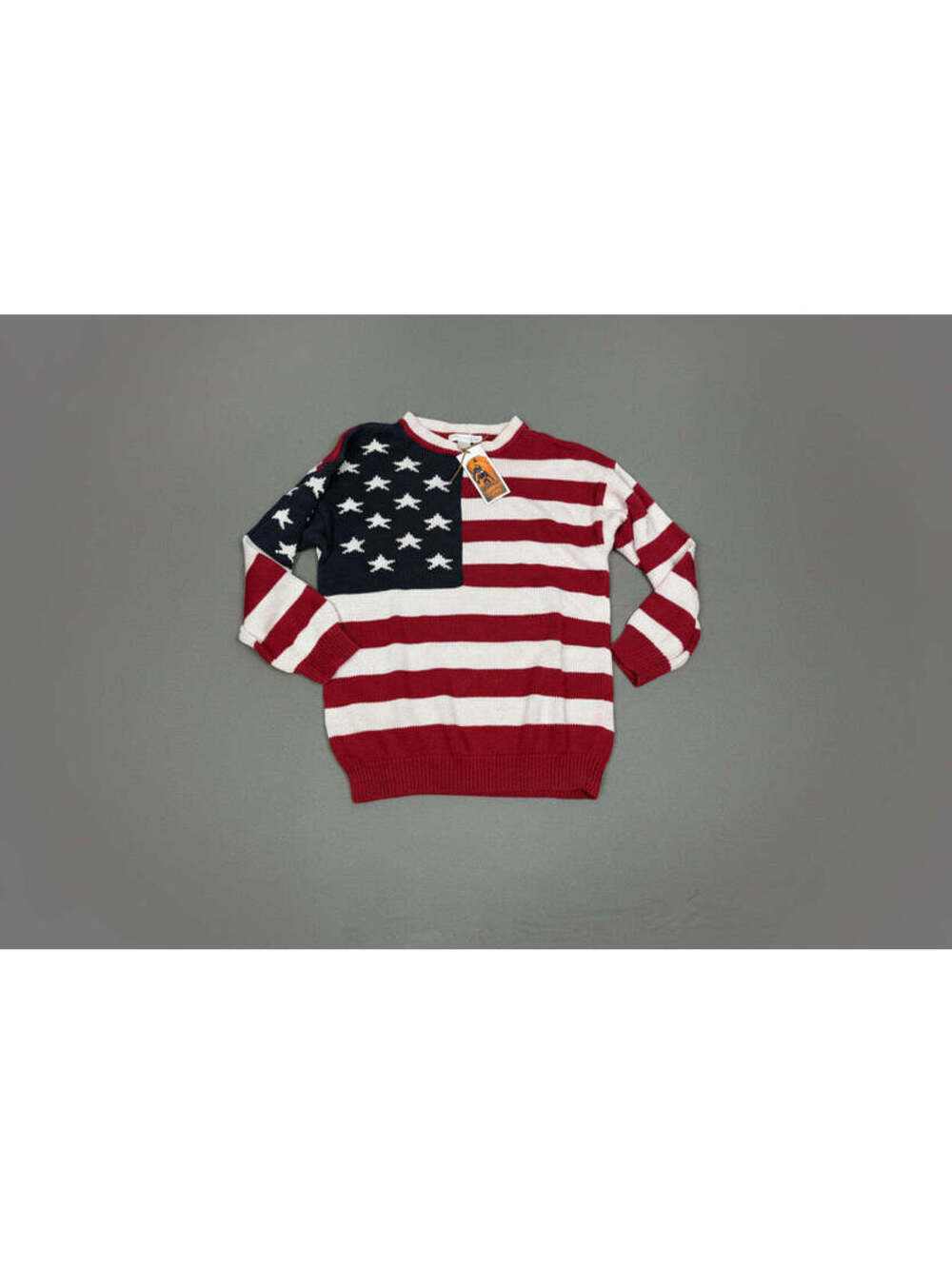 Vintage 90’s The Limited American Flag Knit Sweater All Over Print XL/XXL